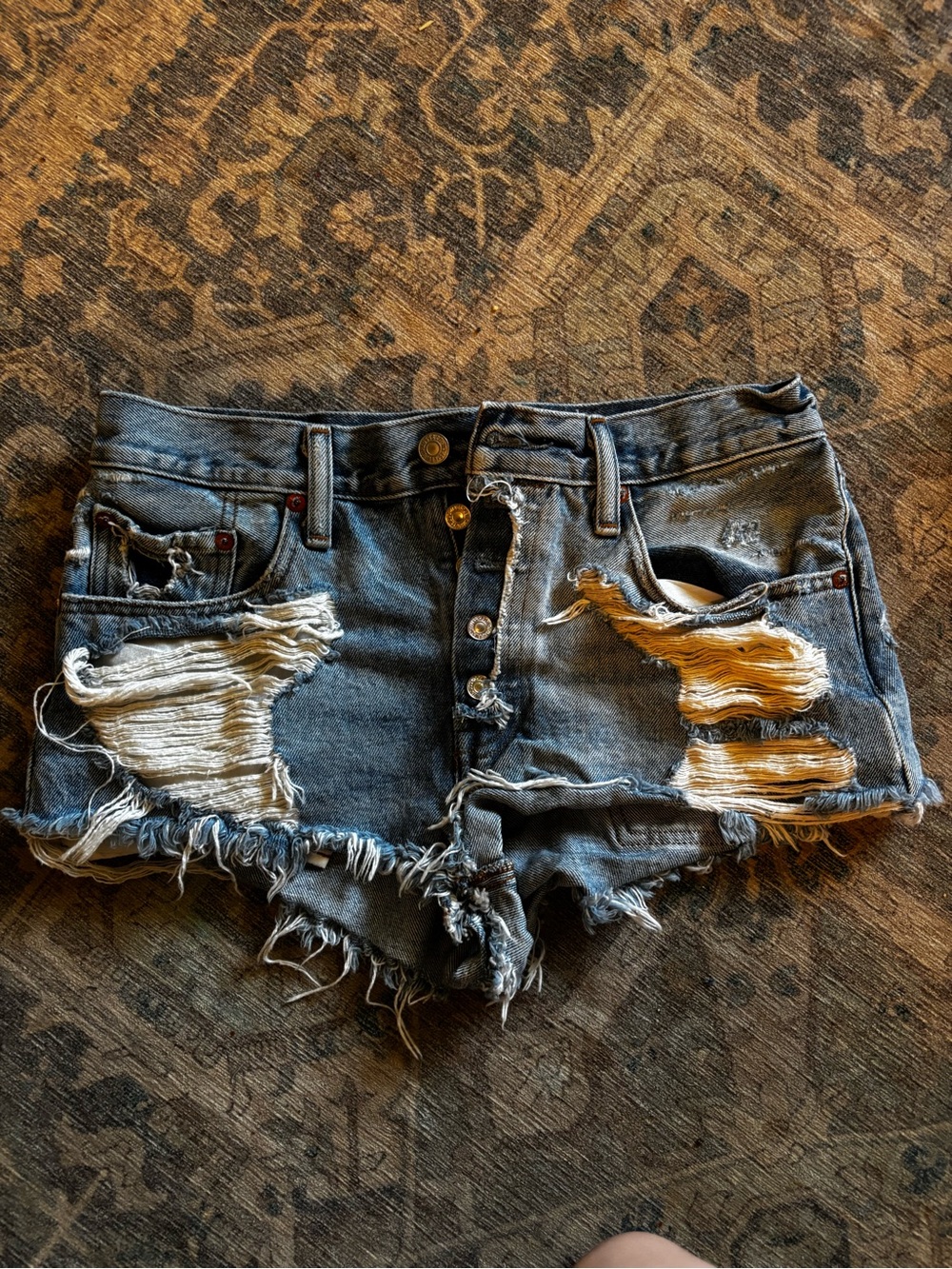 Levi's Limited Edition Rolling Stone Denim Shorts